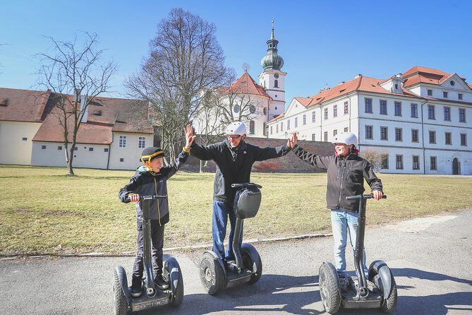 1.5h Small Group Segway Tour & Free Taxi Transfer ️with PragueWay - Stop 1: Strahov Monastery—Royal Canonry, library treasures, and a real 12th-century origin