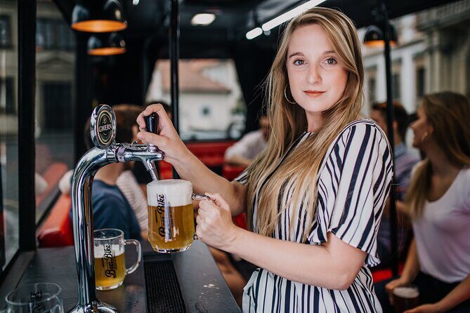 Adults-only Prague Beer Bus Tour - Route Highlights: Old Town, Parizská Street, and Staroměstské náměstí