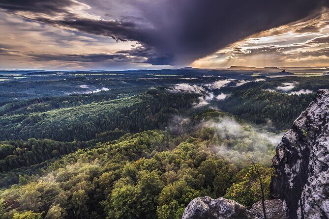 Bohemian Switzerland From Prague with Brewery Tour & Beer Tasting - Bastei Bridge: the short walk that gives huge Elbe canyon views