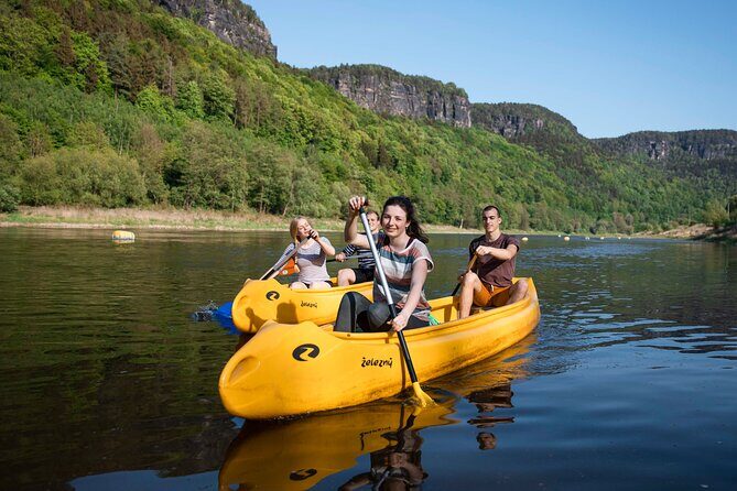 Canoeing on the Elbe river Děčín to Schmilka - The route: Děčín to Schmilka, and why the Elbe here feels easy