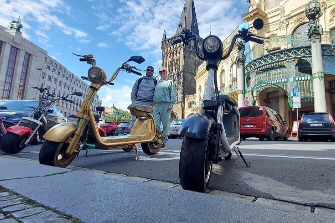 Create your own route on eScooter and enjoy Prague on wheels! - The Jewish Quarter by scooter: synagogues, cemetery views, and the market scene