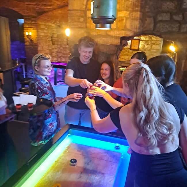 Crew Bar Prague: Open bar, ping pong or shuffleboard game - Open bar value: beer, wine, cocktails, and the shots question