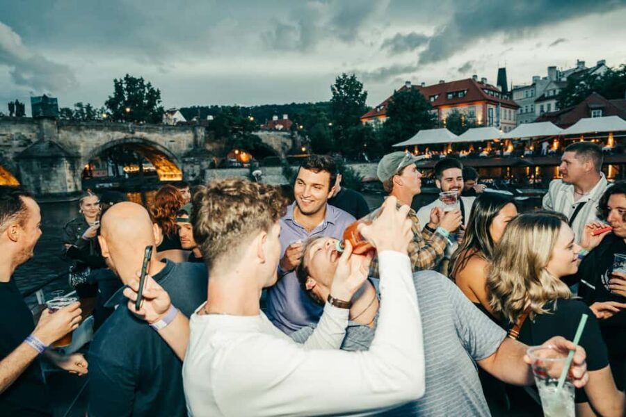 Drunken Monkey Prague Boat Party Open Bar to Duplex Club - Where You Start: River Boats Prague and Dock 16