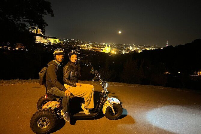 Electric Trike Night Tour in Prague - Live Guided - Strahovský Klášter (Strahovsky Klaster): Views Plus Monastery Beer