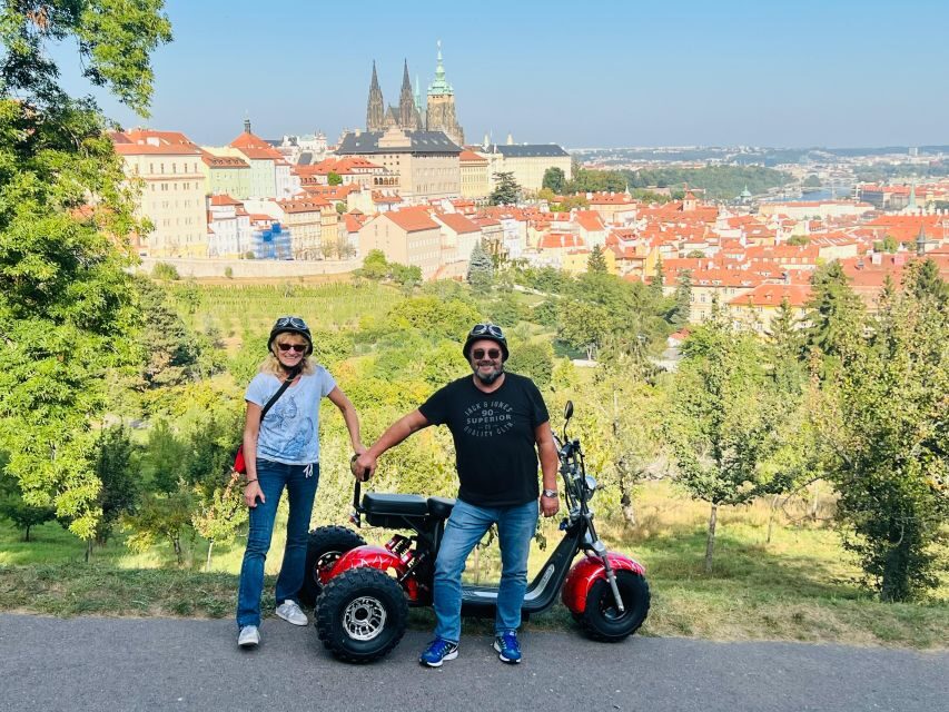 Electric Trike Sunset Prague Tour - Letná Park and the Prague Giant Metronome: The View Gets Better Fast