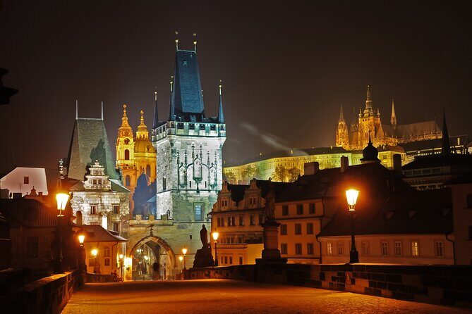 Evening View Walk in Prague - Charles Bridge at night: the river panorama you’ll remember