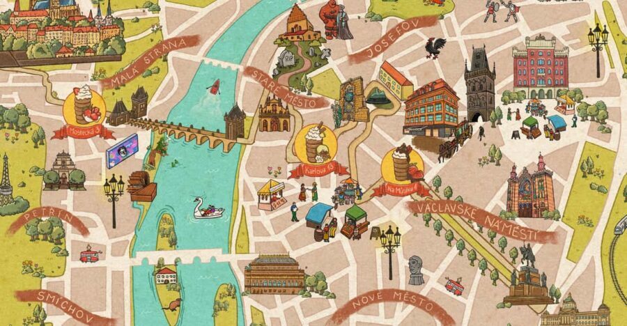 Explore Prague with our chimney cake Prague trail! - Start at Wenceslas Square, finish at Prague Castle