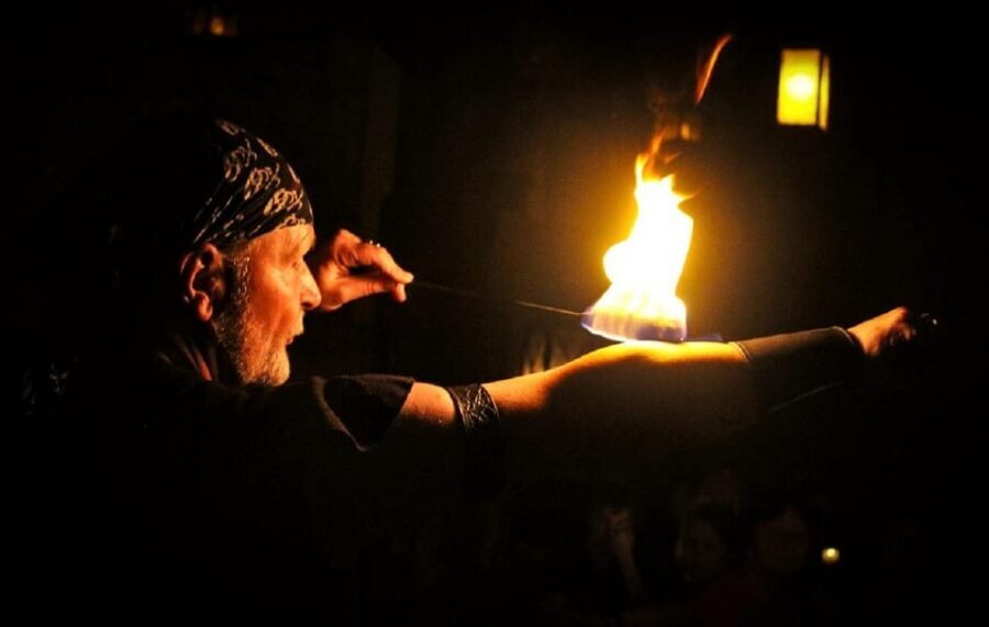 From Prague: Medieval Dinner, Show, Castle and Brewery - The entertainment lineup: band, dancers, juggler, snake fakir, and fire