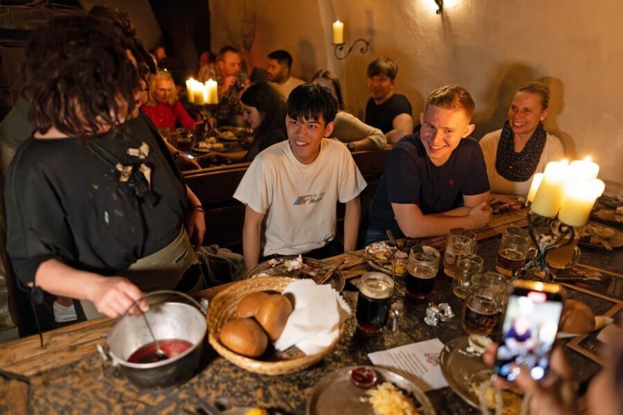 From Prague: Medieval Dinner, Show, Castle and Brewery - Hearing the guide and getting photos: what can make or break the castle part