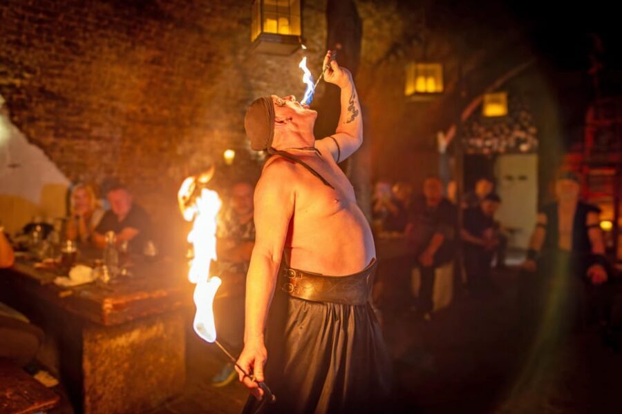 From Prague: Medieval Dinner, Show, Castle and Brewery - Dětenice Castle: Baroque rooms, hunting trophies, and photo time