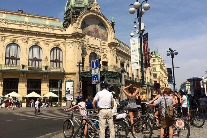 Full-Day All-in-One Bike Tour of Prague (private small group) - Modern Prague punctuation: Dancing House, David Černý, and the Lennon Wall