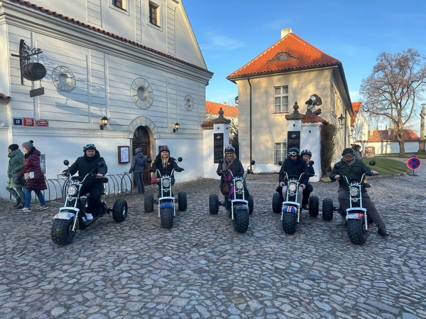 Grand City Tour on Electric Trike in Prague - Live Guided - Kafka Museum area, Rudolfinum, Pařížská Street, and Old Town Square