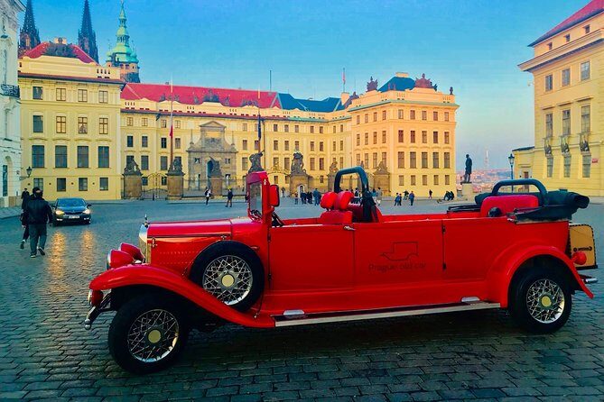Kutná Hora Medieval Town in Vintage Cabrio car - Jesuit College Park: A Free Reset Between Bone and Art