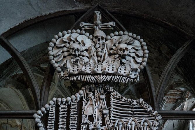 Kutna Hora Private day trip from Prague with lunch, admission and local treat - Sedlec Ossuary: 40,000 victims, pyramids, and a respect rule