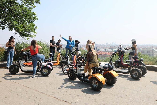 Live-Guided Tour - Trike-Harley Adventure of Prague - Prague Castle Area: Main Door Views, St. Vitus Outside, and No-Line Sight Seeing