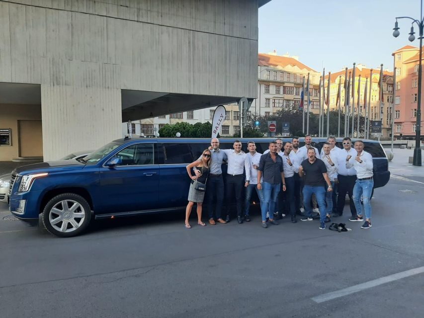 Long Hummer or Cadillac Limousine Party Ride - On-board setup: one beer each and a champagne bottle