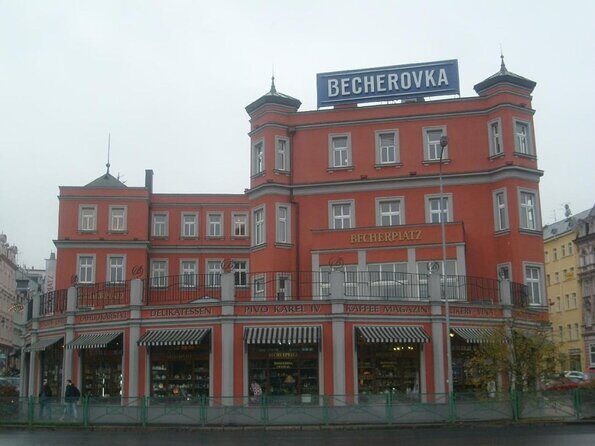 Moser Glassworks and Jan Becher Museum and Karlovy Vary Private Tour from Prague - Angel Mountain castle ruins above Andělská Hora