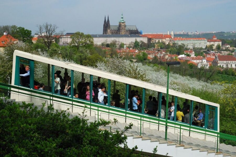 Mozart's Prague: Old Town, Lesser Town & Czech Museum Tour - Petrín views by funicular, then the Strahov Monastery organ moment