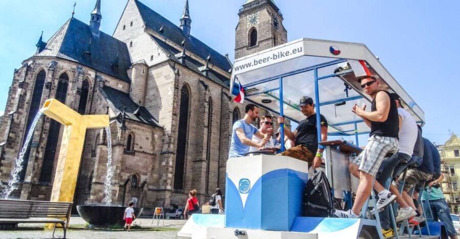Pilsen: 1.5-Hour Beer Bike with Unlimited Beer - Unlimited Pilsner Premium draft beer, plus the 0% alcohol driving rule