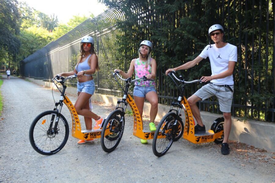 Prague: 2-Hour Old District & Riverside E-Scooter Tour - Strahov Monastery gardens and a 700-year-old brewery stop