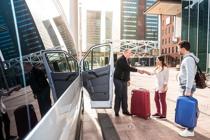 Prague Airport (PRG) Departure Transfer from Prague City - Getting picked up: door-to-door, with real luggage help