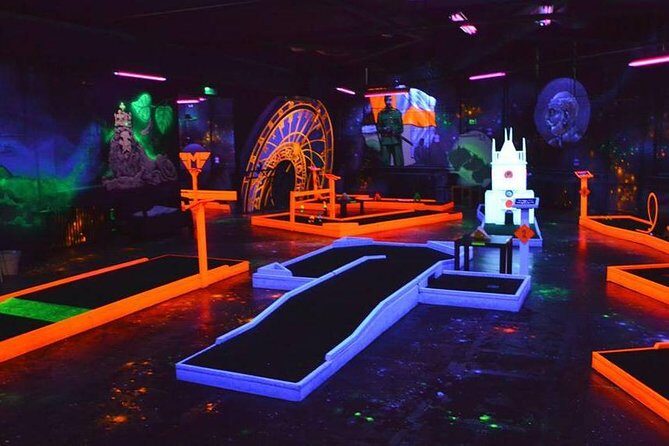 Prague Black Light Mini Golf and Games with free Drinks - Key Highlights Worth Your Time