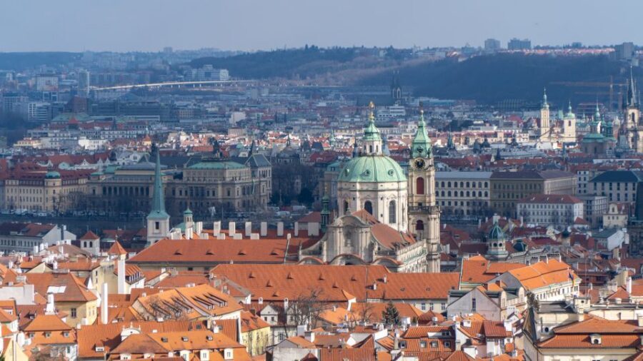 Prague: Castle Grounds & Highlights Walking Tour small-group - Prague Lesser Town and the first orientation walk