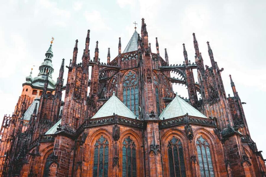 Prague Castle St. Vitus Cathedral, Royal Palace, St. George's Basilica - St. George’s Basilica: the tomb of St. Ludmila and the myth behind the stone
