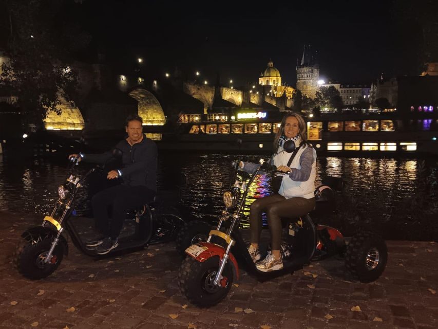 Prague City sightseeing in Night Trike Tour - Getting Started at Štěpánská 55: Training, Helmets, and a First Smooth Ride