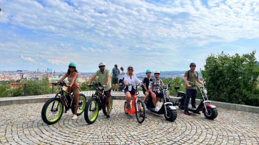 Prague: City Viewpoints Tour by Electric Fat Bike - Petrin Hill and the Petrin Tower view