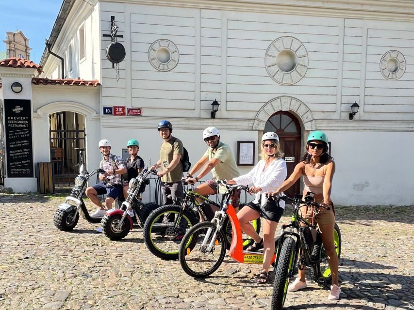 Prague: City Viewpoints Tour by Electric Fat Bike - Rolling through the historic core: Lennon Wall, water mill, and narrow lanes