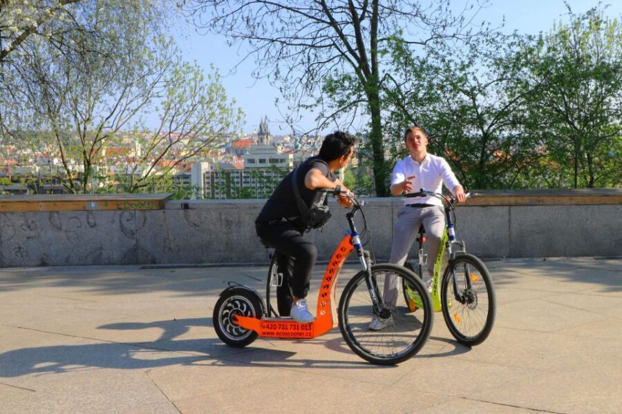 Prague: E-Bike/E-Scooter Viewpoint Tour - Prague Castle Complex Pause: Catch Your Breath Without Losing the Day