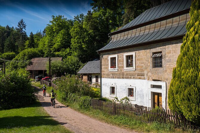 Prague E-Mountain Biking Adventure In The Bohemian Paradise - Entering the countryside: the route from Hruba Skala rock country onward