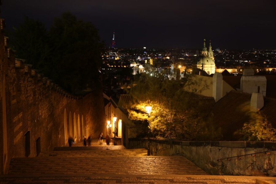 Prague: Evening Photography Tour by Car - Old Town Square at night: Astronomical Clock without the daytime grind