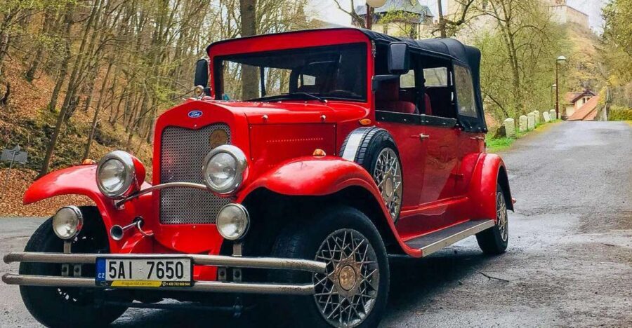 Prague: Fairytale Karlstejn Castle in Retro-Style Car - A Retro Car Ride From Prague to Karlštejn