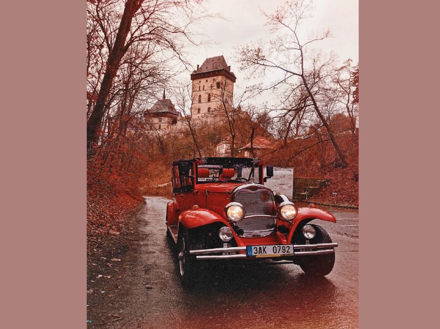 Prague: Fairytale Karlstejn Castle in Retro-Style Car - What to Bring (and What Not to)