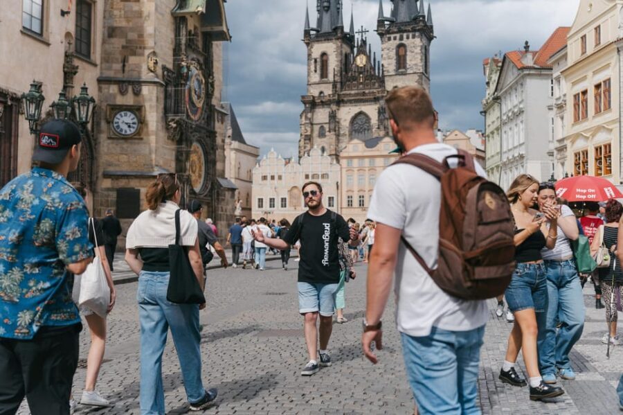 Prague: Full-Day Old Town, River Cruise & Prague Castle Tour - Old Town + the Astronomical Clock without feeling trapped in crowds