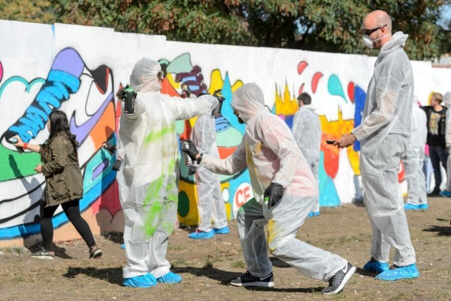 Prague Graffiti Workshop For Groups & Team-Building Groups - Gear, Safety, and Why the Nozzles Matter