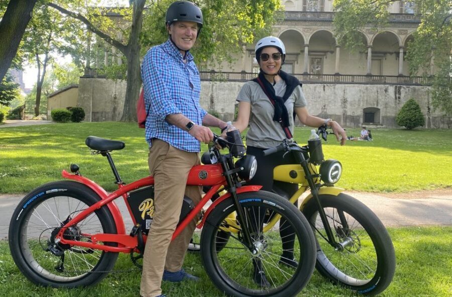 Prague: Grand City Tour on Fat e-Bike - Petrin Hill and the downhill-feeling breaks