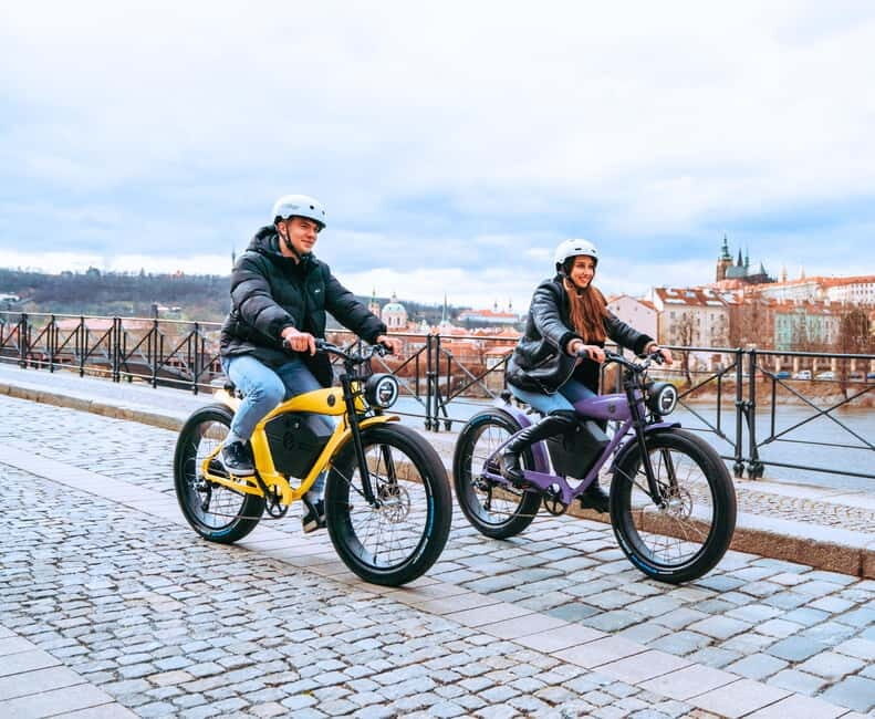 Prague: Grand City Tour on Fat e-Bike - Prague Castle area: the famous views, without the day-long commitment