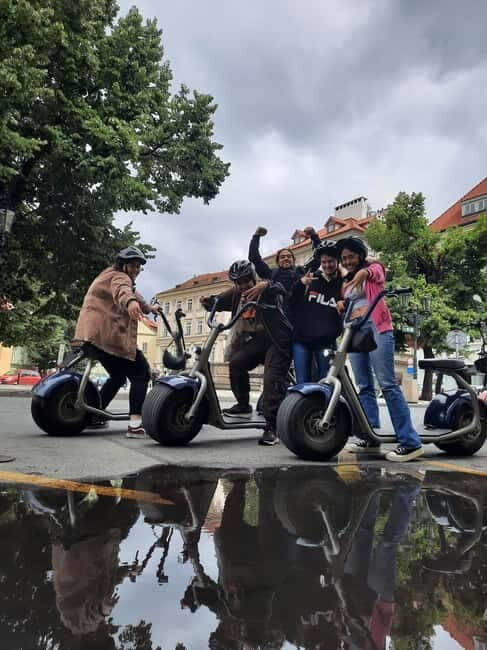 Prague: Guided Fat Tire e-Scooter Tour - Petrin Park to Charles Bridge: the postcard ride with a few iconic surprises