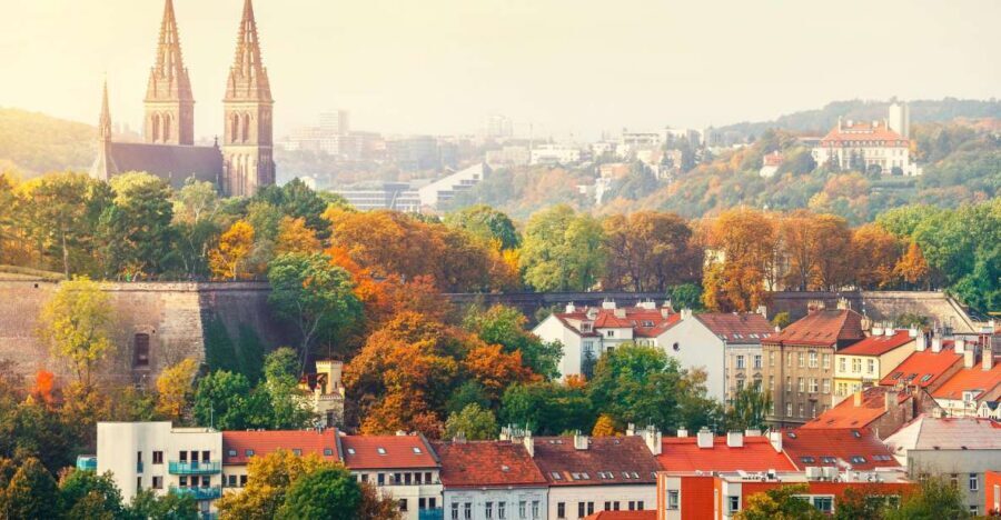 Prague: Guided tour to the historic fortress of Vyšehrad - St. Peter and St. Paul Basilica: neo-Gothic beauty with real details