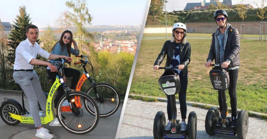 Prague: Half-Day Guided Tour by Segway and E-Scooter - Segway time: Castle District and St. Vitus Cathedral without the slog