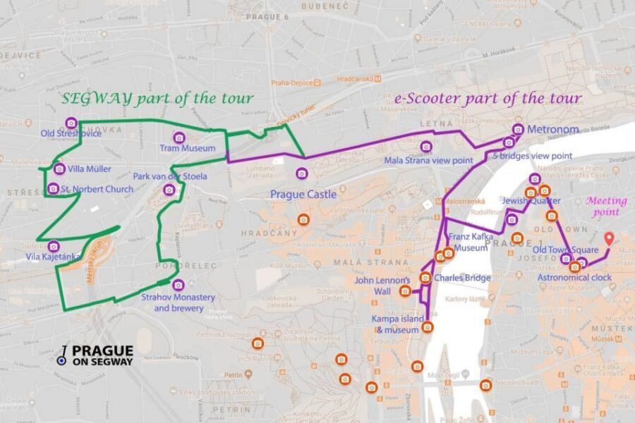 Prague: Half-Day Guided Tour by Segway and E-Scooter - The safety training you get before the fun