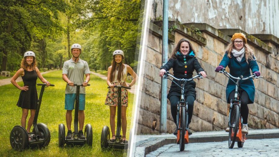 Prague Highlights: Segway & E-Scooter Tour with Taxi Pick-Up - Signature Stops: Lennon Wall, Bridges, Theatre, and the Main Squares