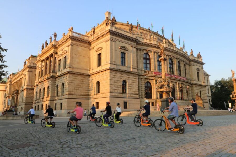 Prague: Highlights Tour on e-Scooter or eBike - Vltava riverbank to Letná Hill: views plus a Cold War story