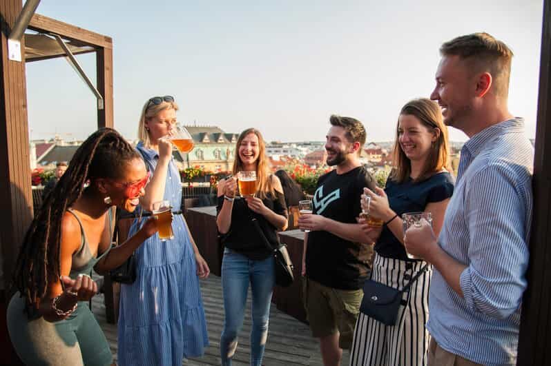 Prague: Local Pub Walking Tour with 5 Beers - The meeting point: Franz Kafka – Rotating Head (and why it works)