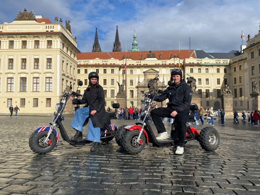 Prague Monastery & Panoramic Viewpoint Electric Trike Tour - Petrin Hill and Strahov Monastery: church, beer story, and the best photo break