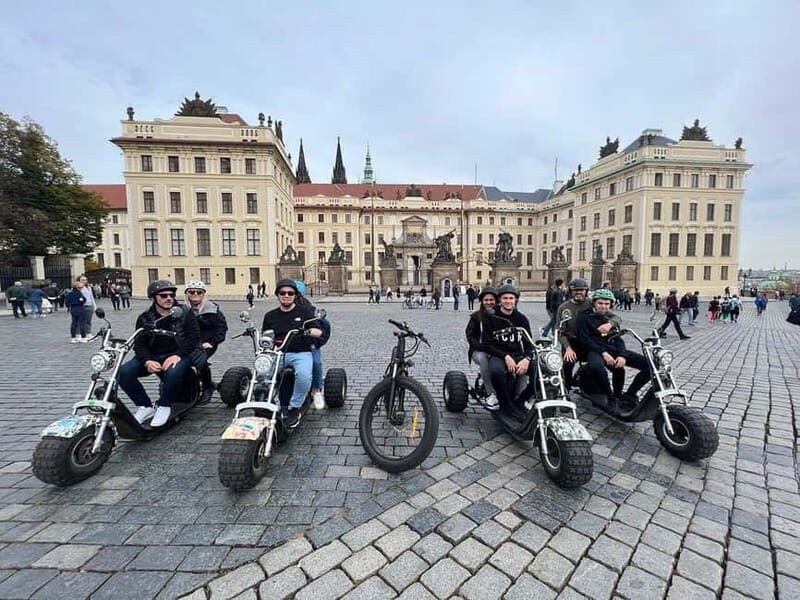 Prague: Panoramic Viewpoints Guided Electric Tricycle Tour - Franz Kafka Museum Stop and the Charm of Narrow Prague Streets