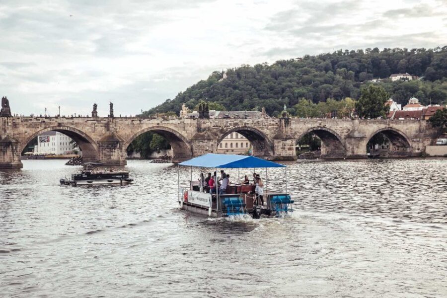 Prague: Private Cycle Boat River Tour with Beer or Prosecco - Beer or prosecco: included drinks and how to choose